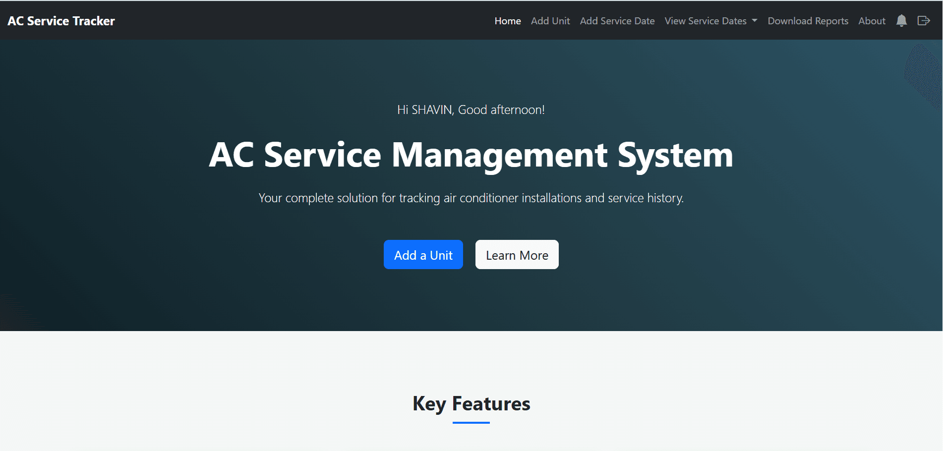AC Service & Management Platform